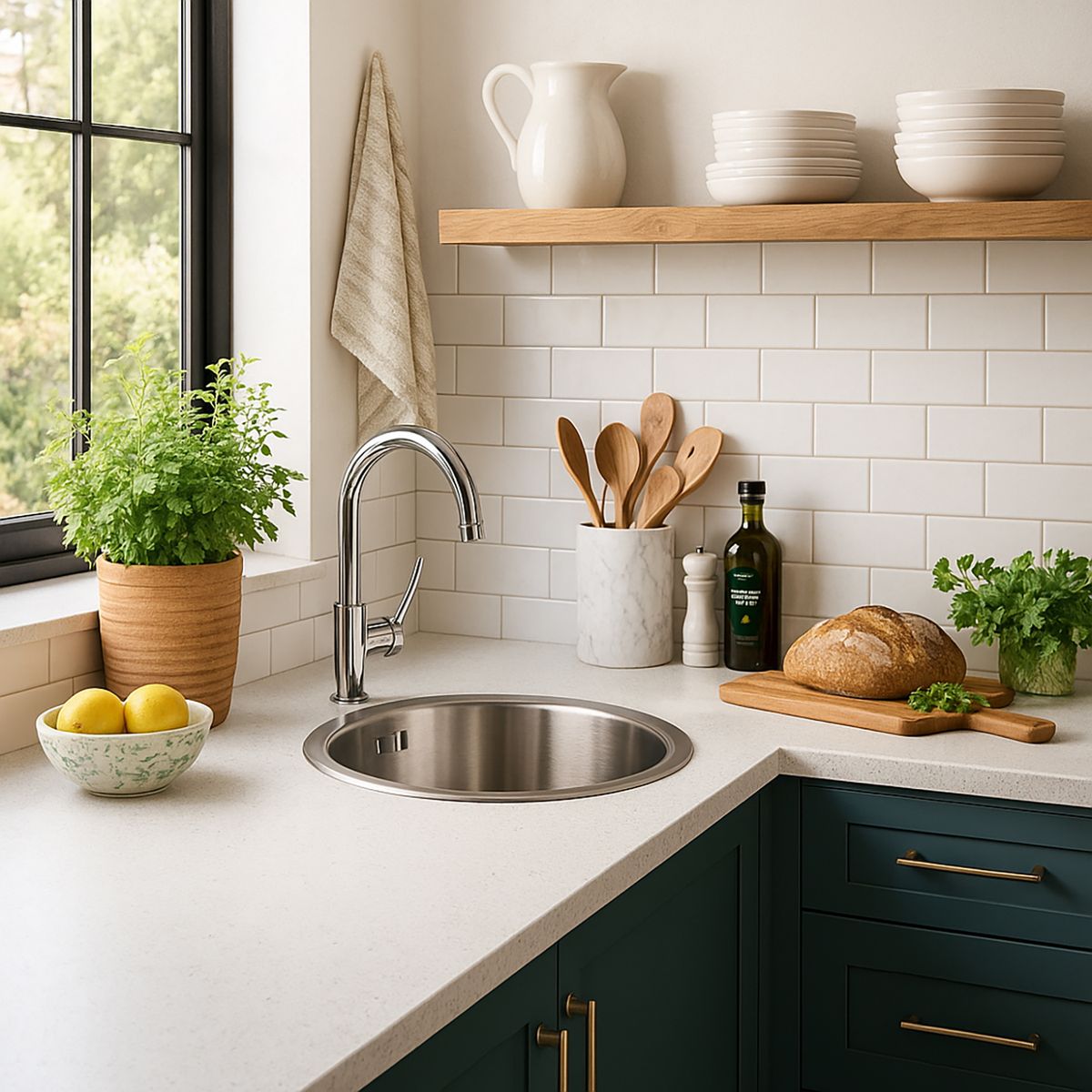 KLIPEN - Lavaplatos con Desagüe 1 Cubeta(s) 37x17x17 cm Acero inoxidable