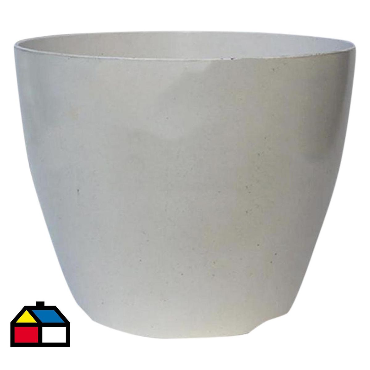 DECOGREEN - Set 4 Maceteros Biodegradables Actual 2 gris, 2 blanco