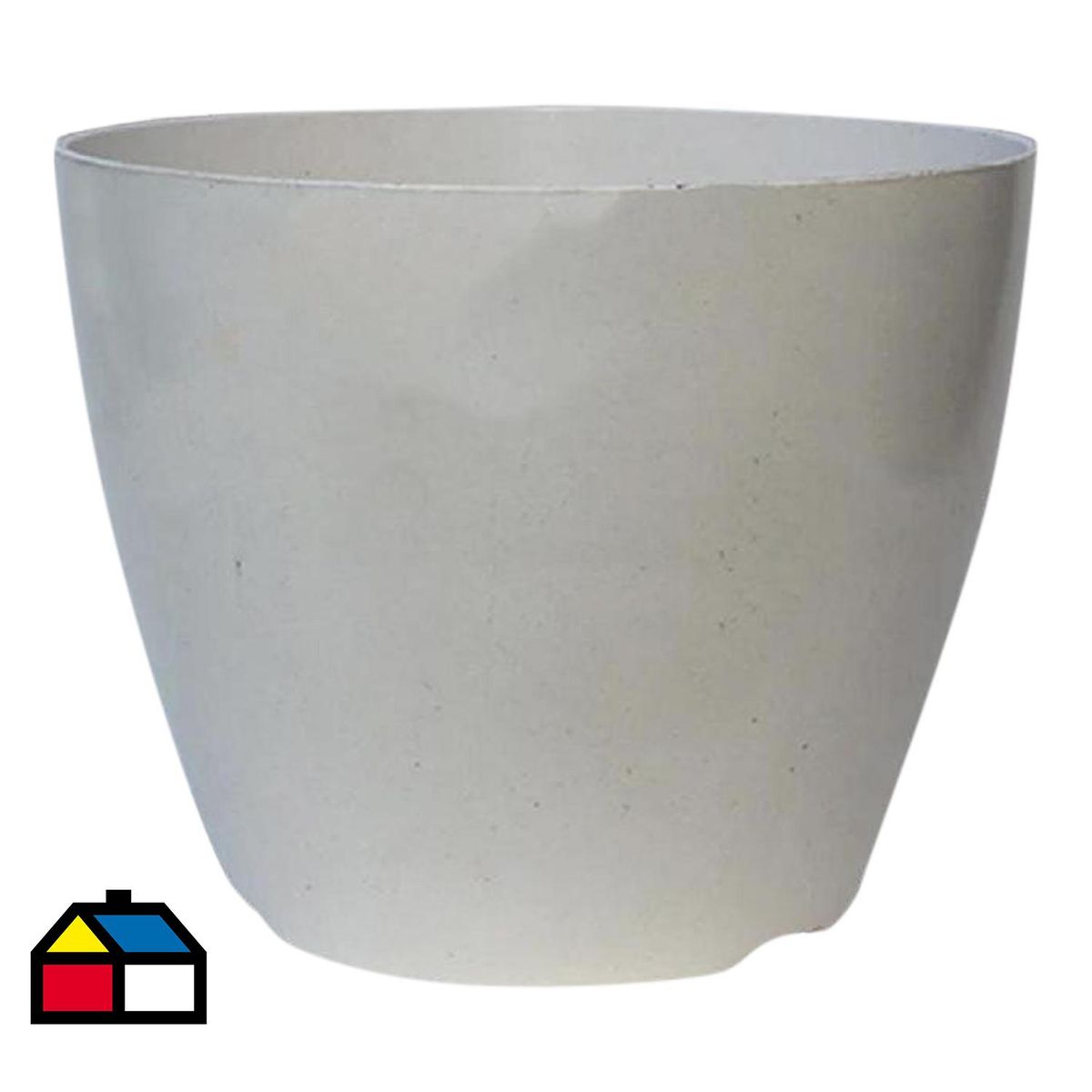 DECOGREEN - Set 4 Maceteros Biodegradables Actual 2 gris, 2 musgo