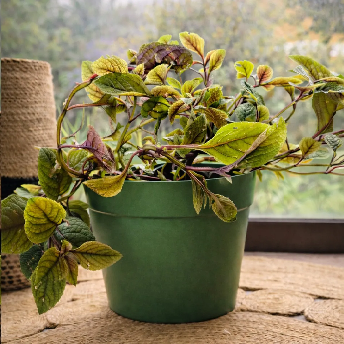 DECOGREEN - Set 4 Maceteros Biodegradables Clásico 2 blanco 2 musgo