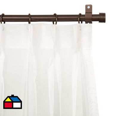 Cortinas de Telas Modelo Italiana Color Crudo Con Instalacin Y Barra Incluido Con Medidas en Ancho Entre  75 CMS A 240.