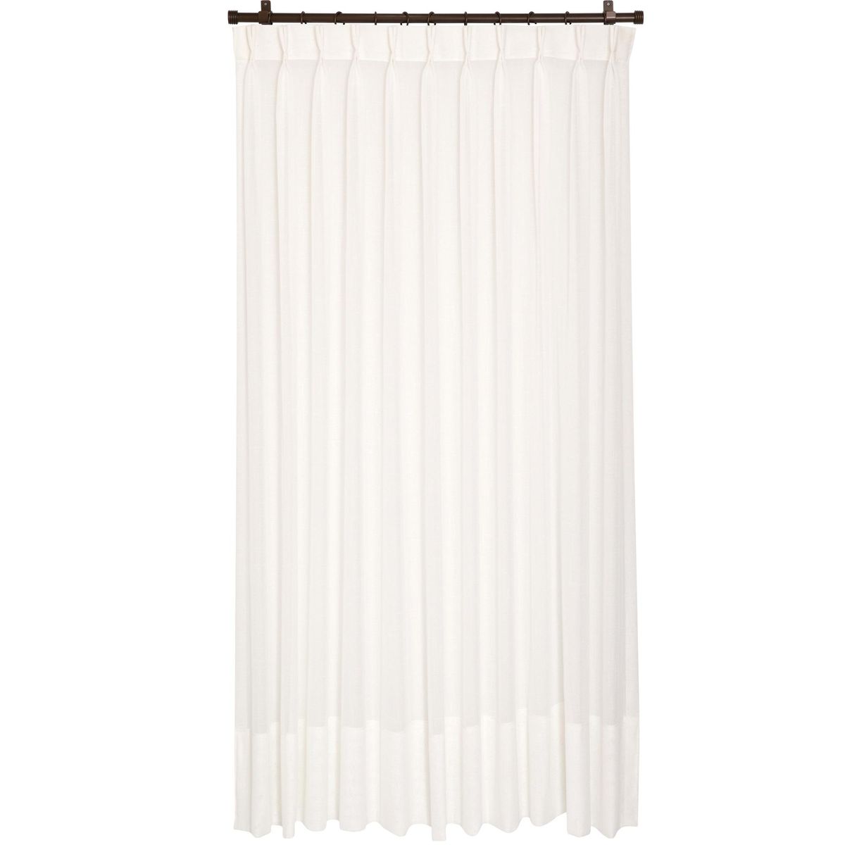 JUST HOME COLLECTION - Cortinas de Telas Velo Gaza Crudo Con Instalación Y Barra Incluido Con Medidas en Ancho 75 CM-240