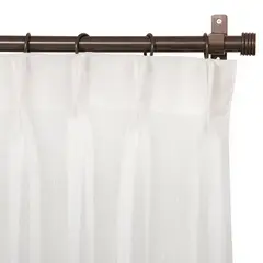 JUST HOME COLLECTION - Cortinas de Telas Modelo Velo Gaza Color Crudo Con Instalación Y Barra Incluido Con Medidas en Ancho Entre 75 CM A 240