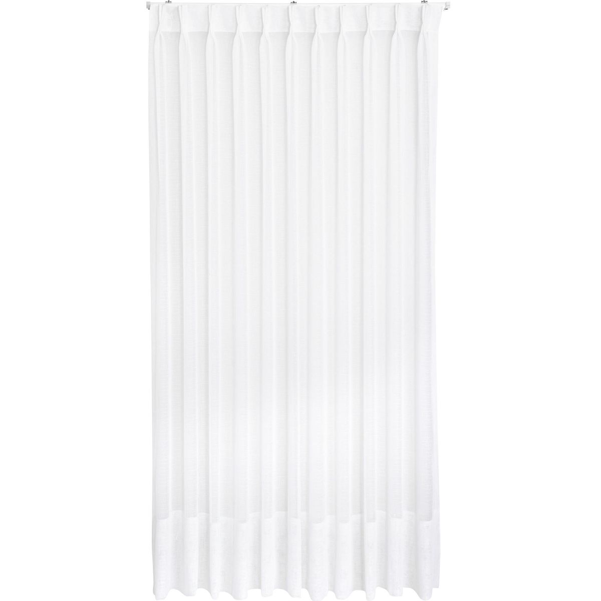 JUST HOME COLLECTION - Cortinas de Telas Velo Blanco Con Instalación Y Riel Incluido Con Medidas Ancho Entre 75 CMS-240