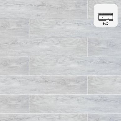 Piso vinilico 2 mm 16x92 cm Happiness Gris Plata 3.34 m2