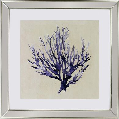 Cuadro coral azul 50x50 cm