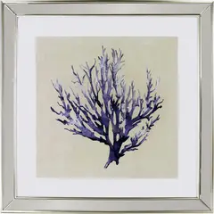 RONDA - Cuadro coral azul 50x50 cm
