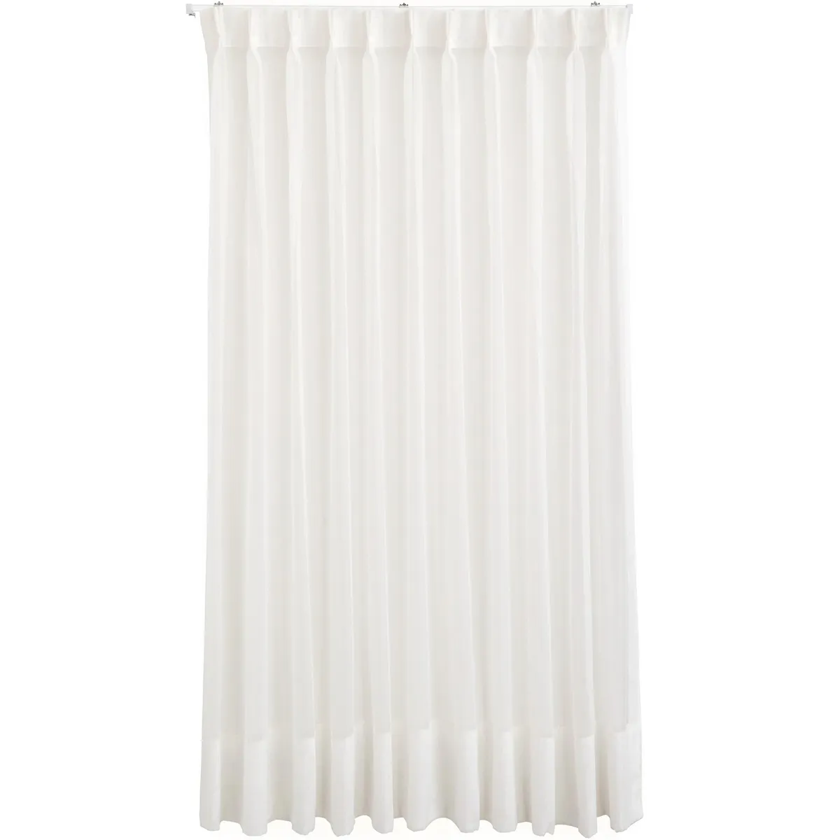 JUST HOME COLLECTION - Cortina Tela Italia Crudo Inst con Pinzas Riel en Ancho Entre 320X200