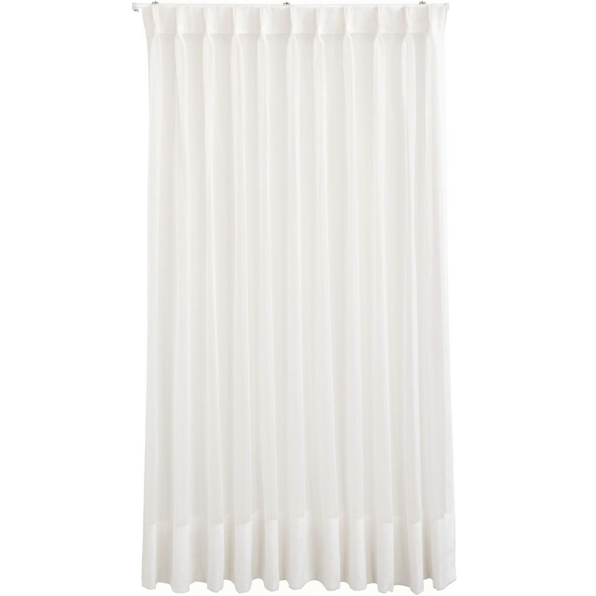 JUST HOME COLLECTION - Cortina Tela Italia Crudo Inst con Pinzas Riel en Ancho Entre 260X250