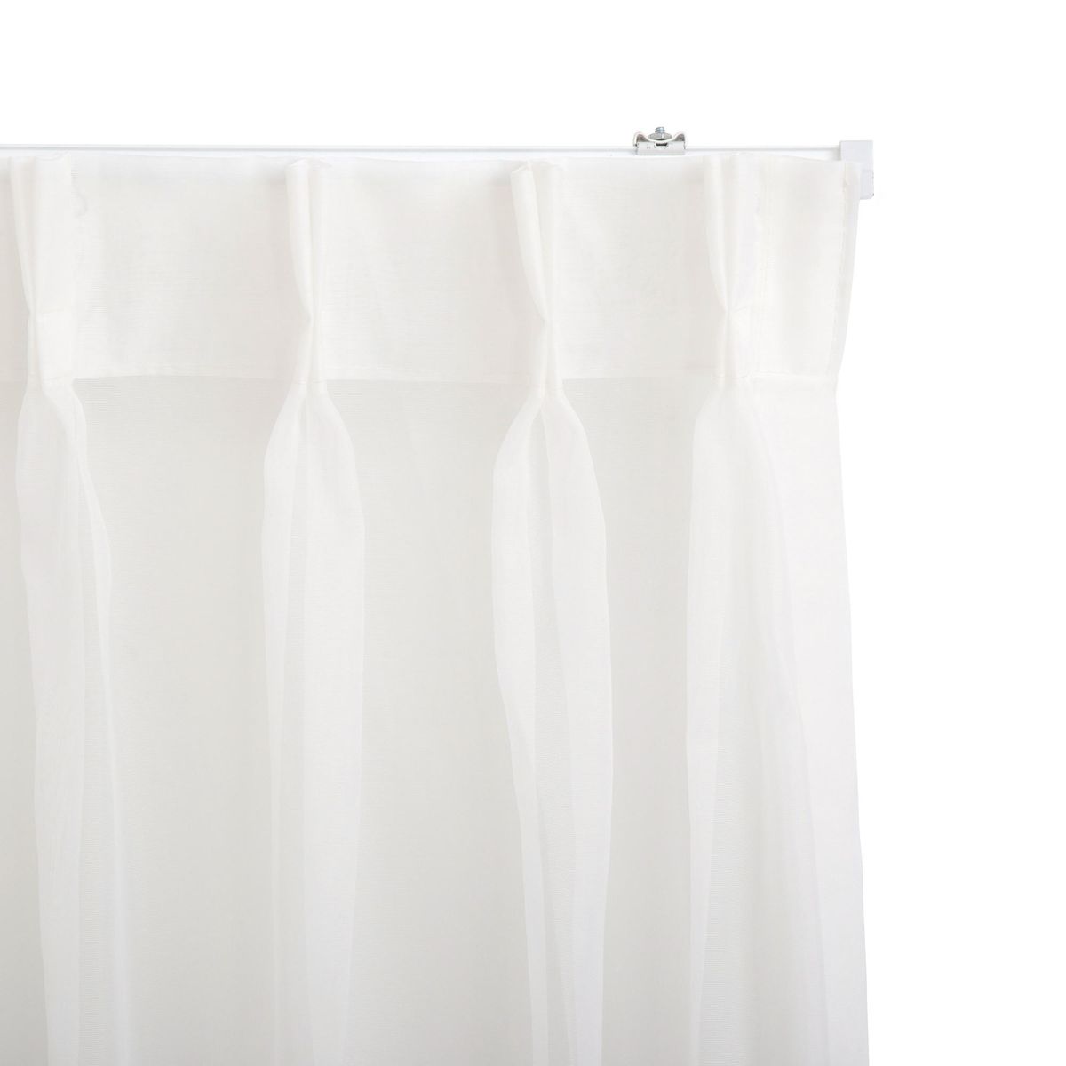 JUST HOME COLLECTION - Cortina Tela Italia Crudo Inst con Pinzas Riel en Ancho Entre 320X300