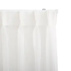 JUST HOME COLLECTION - Cortina Tela Italia Crudo Inst con Pinzas Riel en Ancho Entre 240X400