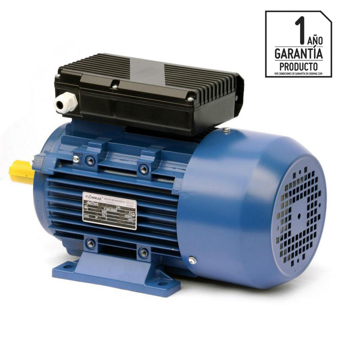 FLOWMAK - Motor Eléctrico Electrico 0.5 HP 1400 km/h