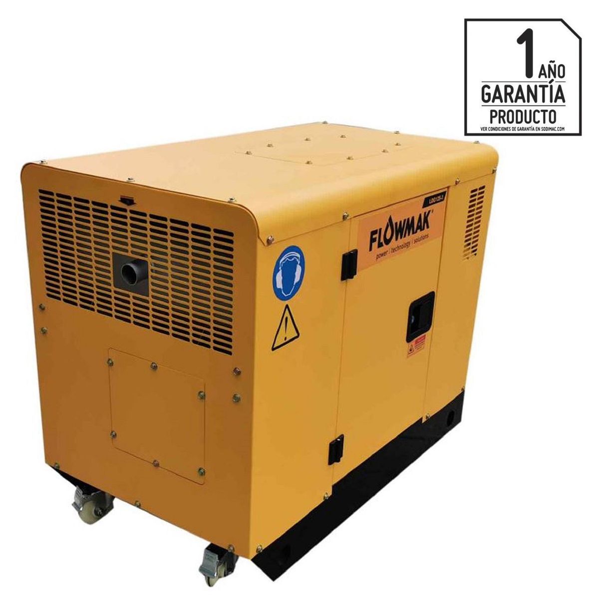 FLOWMAK - Generador Eléctrico a Diésel Partida Eléctrica 10000 W 50 l