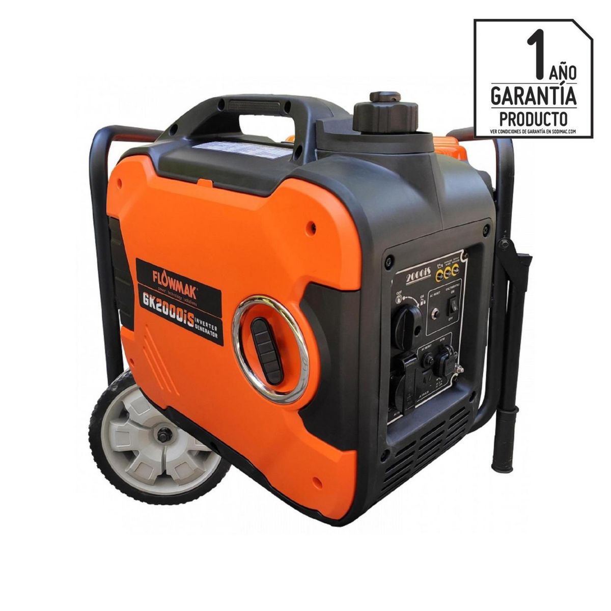 FLOWMAK - Generador Eléctrico a Gasolina Partida Manual 1800 W 4 l