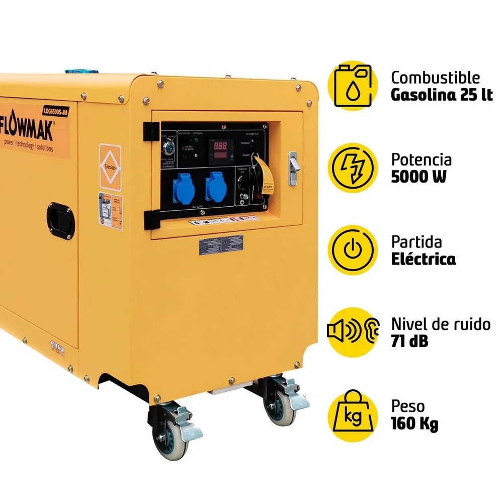 Flowmak LDG6500S-JM Diésel, foto 5