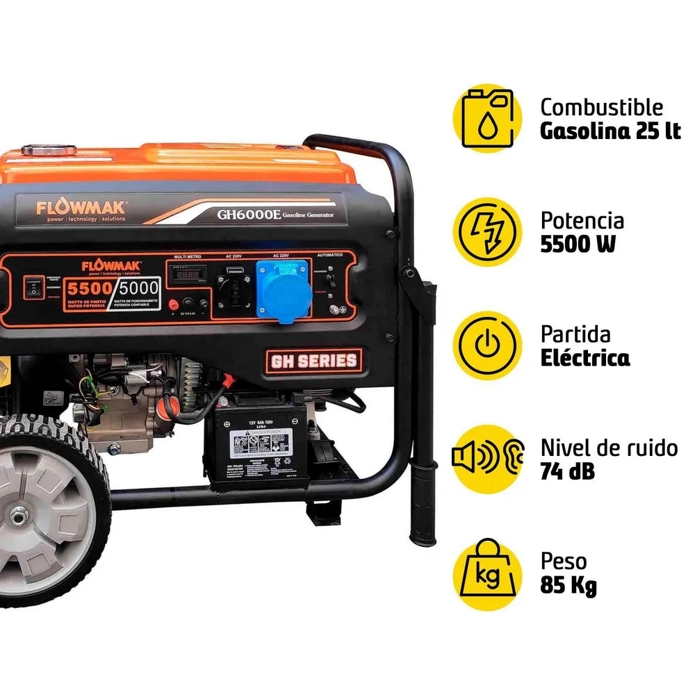 Flowmak GH6000E Gasolina, foto 7