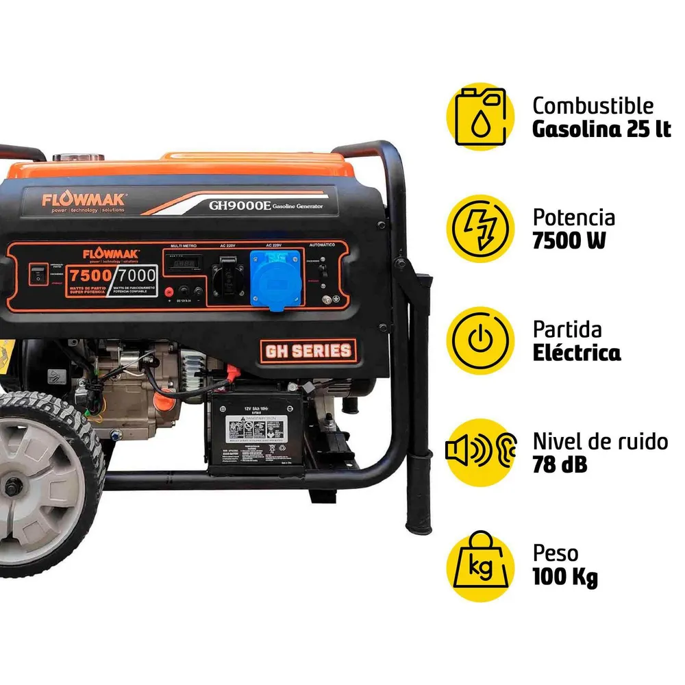 Flowmak GH9000E Gasolina, foto 6