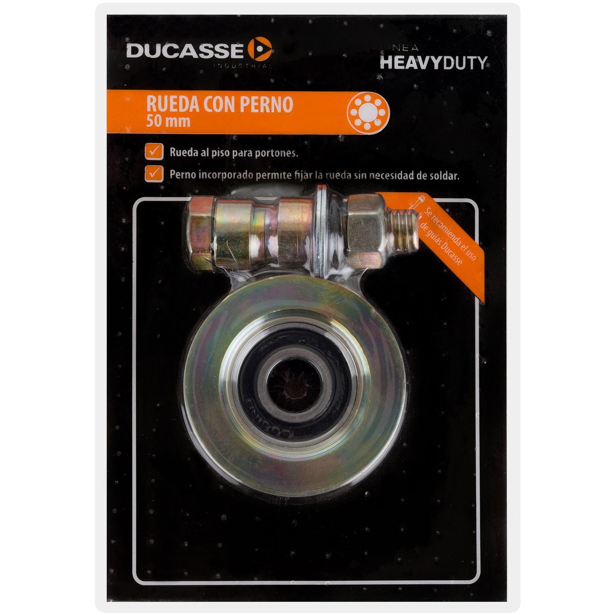 DUCASSE - Rueda al piso para portón 50 mm