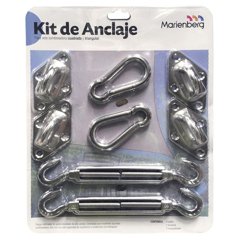 MARIENBERG - Kit accesorios instalación vela sombreadora