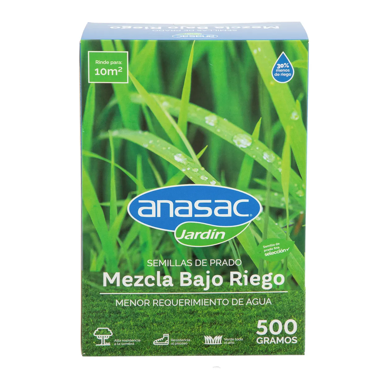 ANASAC - Semilla de Pasto Mezcla Bajo Riego 0.5 kg Caja
