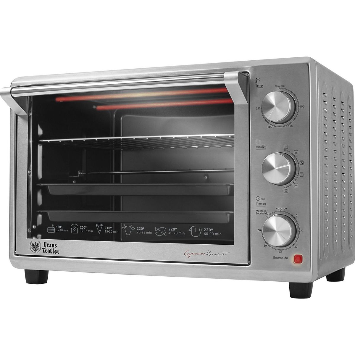 URSUS TROTTER - Horno eléctrico 38 litros