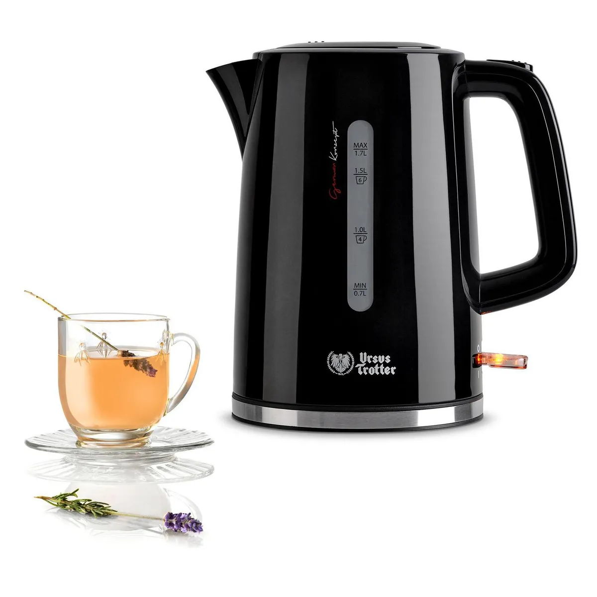 URSUS TROTTER - Hervidor eléctrico 1.7 litros negro