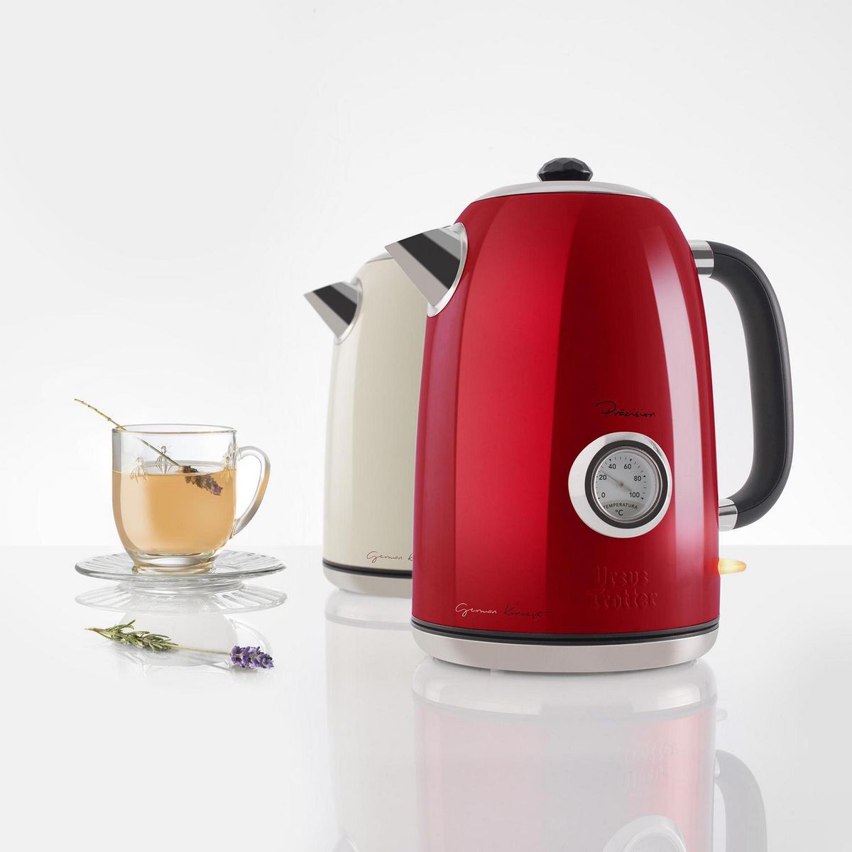 URSUS TROTTER - Hervidor eléctrico 1.8 litros rojo