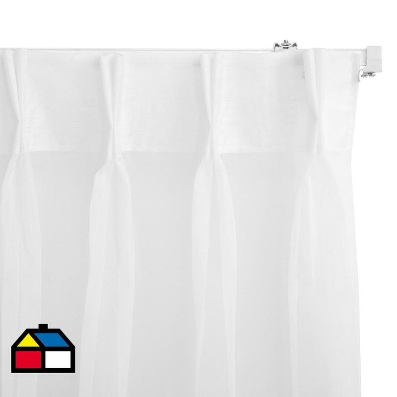 JUST HOME COLLECTION - Cortina Tela  con Riel Ancho 241a260cm Alto 301a350cm
