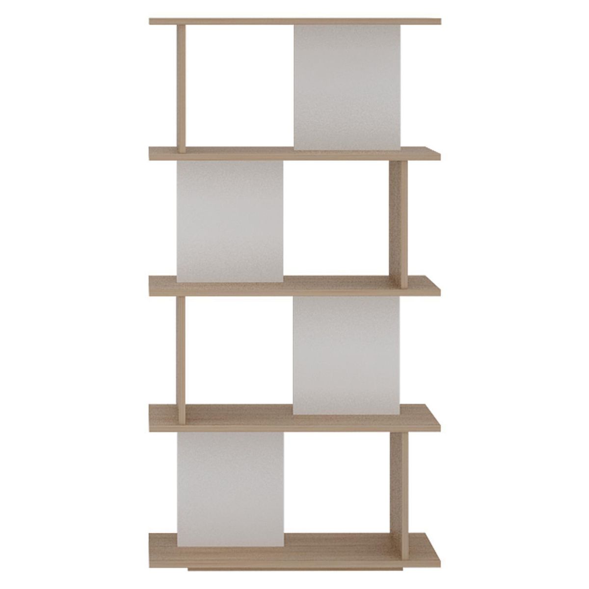 SILCOSIL - Estante Melamina 3 Nivel(es) 90x160x30 cm Madera/Blanco