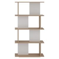 Estante Melamina 3 Nivel(es) 90x160x30 cm Madera/Blanco