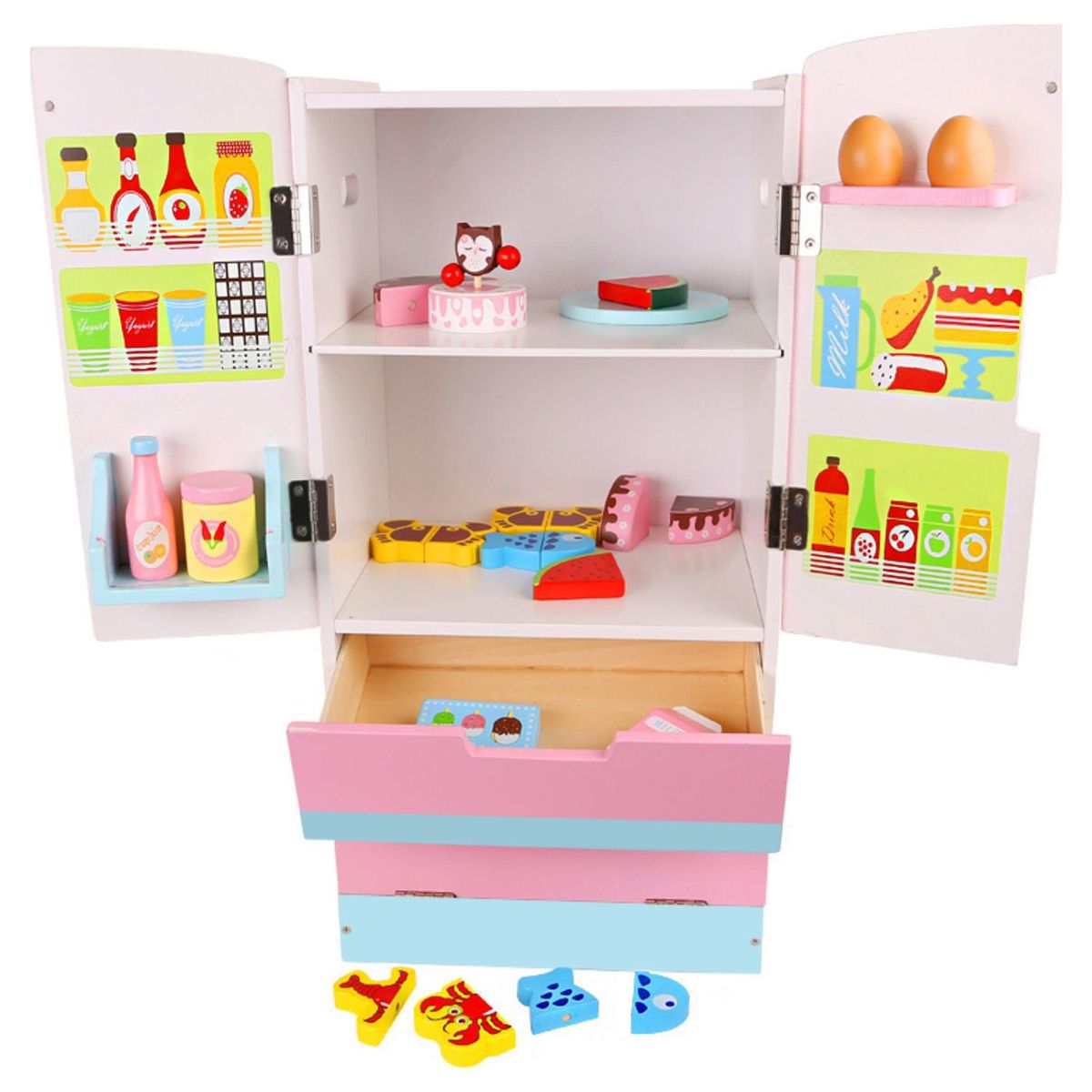 KIDSCOOL - Refrigerador Didáctico Madera Side By Side