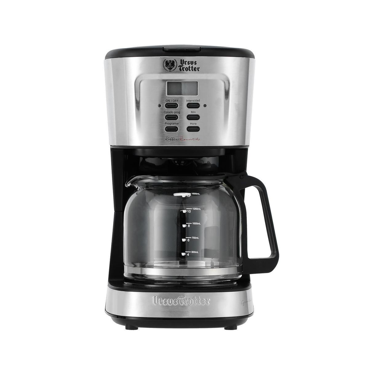URSUS TROTTER - Cafetera Eléctrica Programable 1.5 l 850 W Plateado