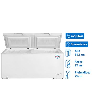 Congelador Horizontal 745 Litros Blanco Dual BD-745