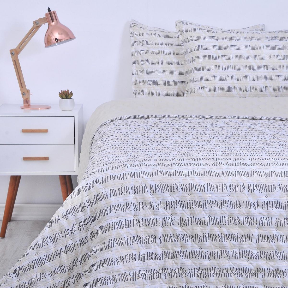 SOHOME - Cubrecama Quilt 2 plazas Ghana Multicolor