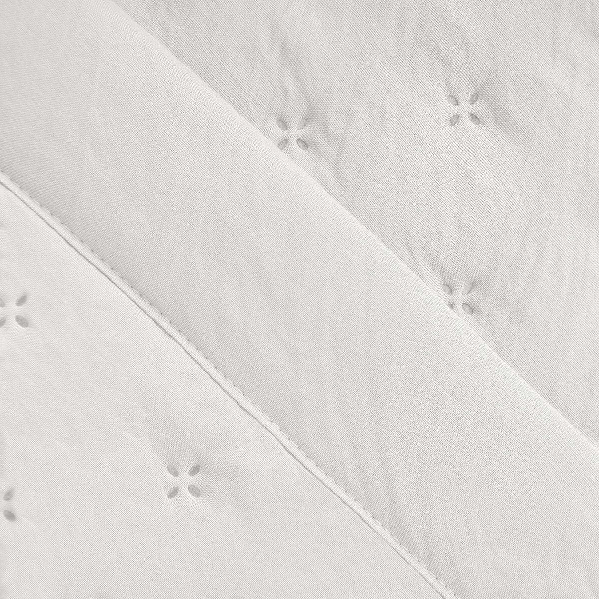 SOHOME - Cubrecama Quilt King Liso Crudo Crudo