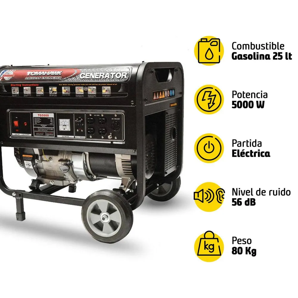 Tomahawk Power TG5000 Gasolina, foto 6