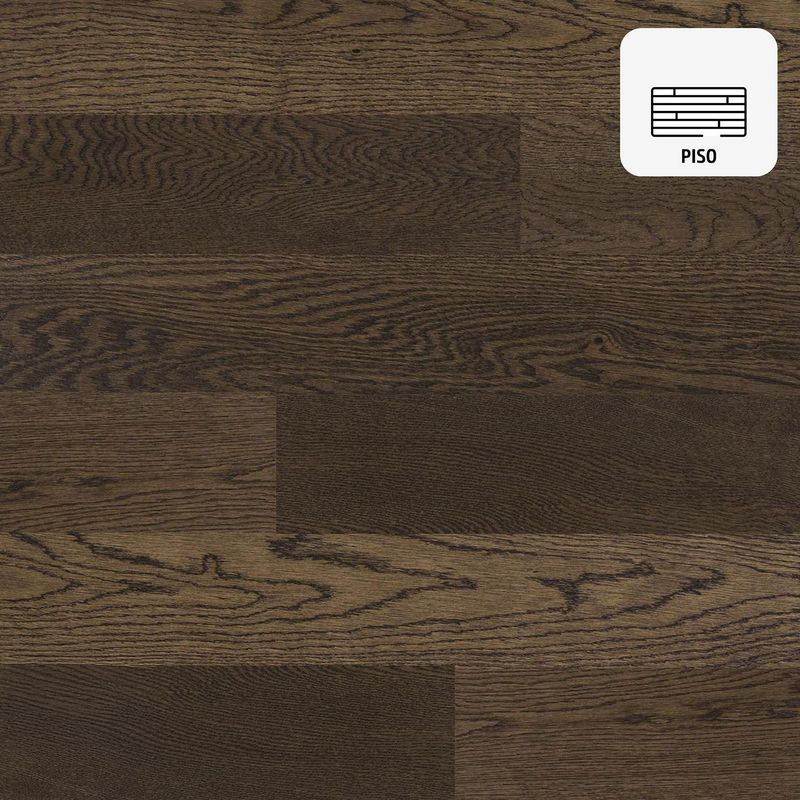 KLIPEN - Piso Ingeniería 9 mm Oak Olive Café oscuro 12.5x122 cm 3 m2