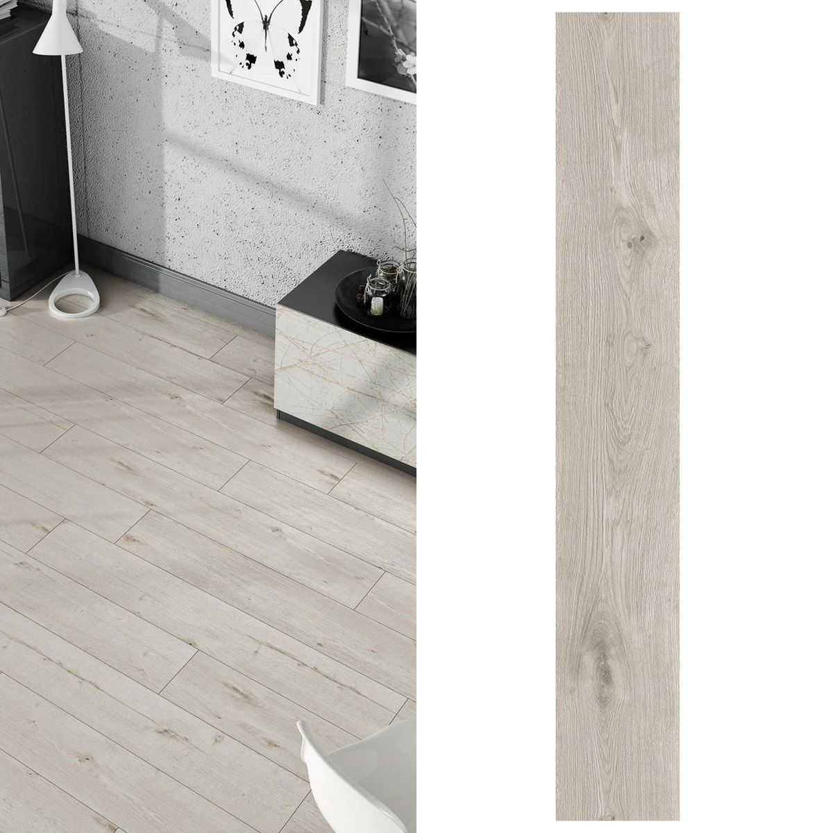 AGT - Piso Flotante 8 mm Aspen Gris 1.83 m2