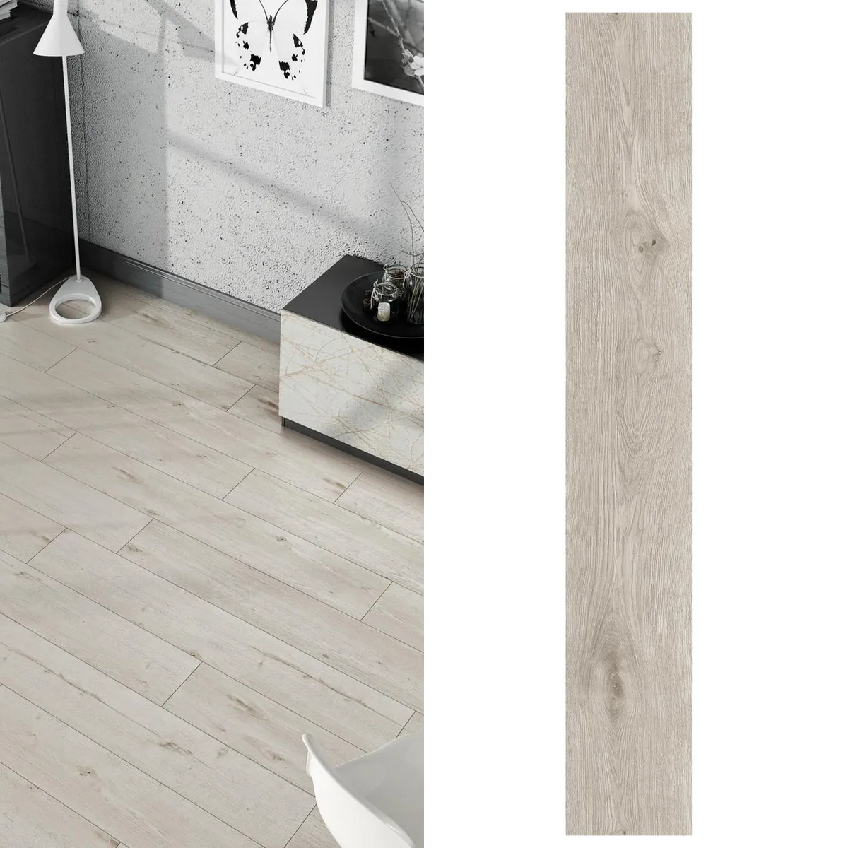 AGT - Piso Flotante 8 mm Aspen Gris 1.83 m2