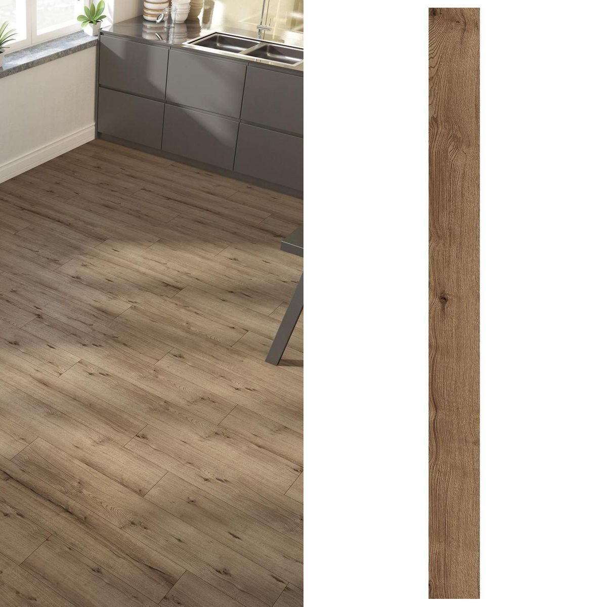 AGT - Piso Flotante 8 mm Aspen Café 1.83 m2