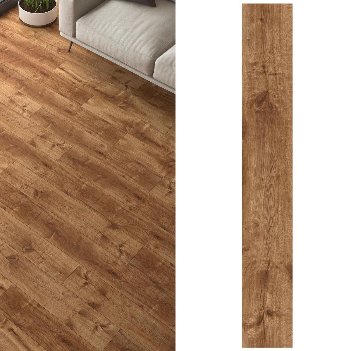 AGT - Piso Flotante 8 mm Aspen Café 1.83 m2