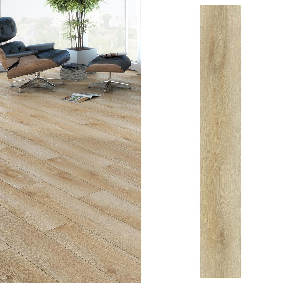 AGT - Piso Flotante 8 mm Aspen Café 1.83 m2