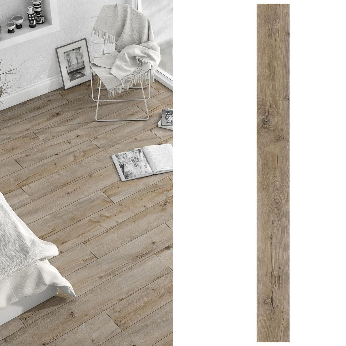 AGT - Piso Flotante 8 mm Aspen Beige 1.83 m2