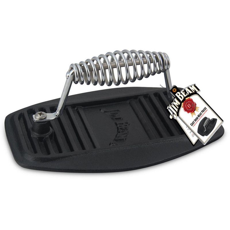 JIM BEAM - Prensa Para Carnes Grill De Hierro Fundido