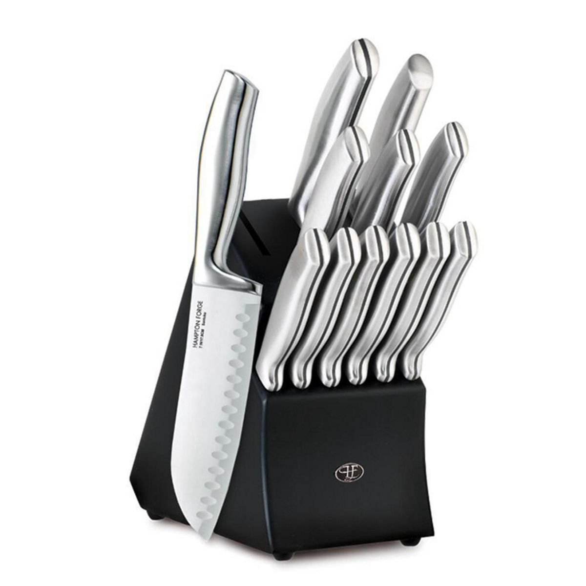 HAMPTON FORGE - Set de 13 Cuchillos Inoxidable con Block Hampton Forge Kobe