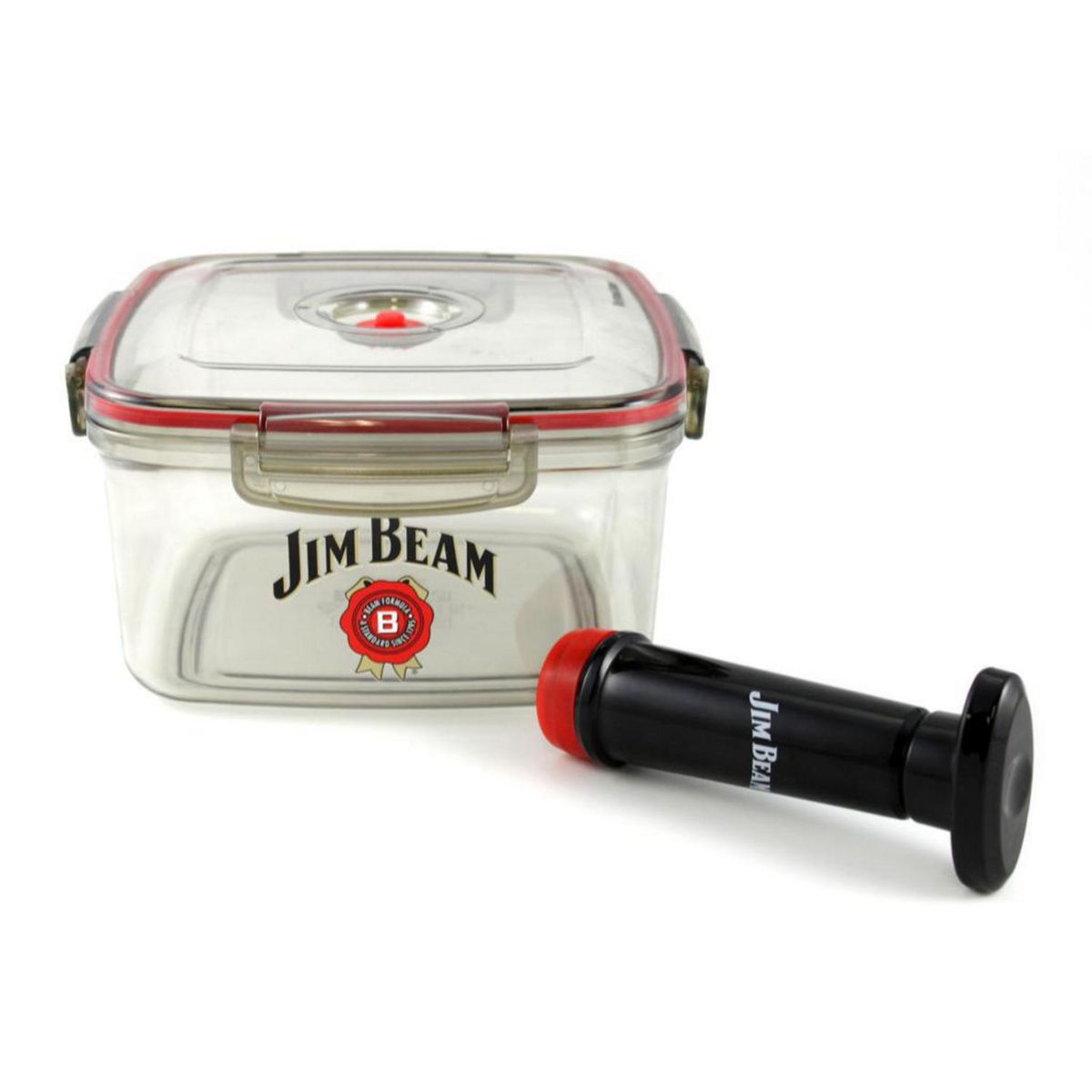 JIM BEAM - Contenedor con Sellador Al Vacio Plástico 3 l