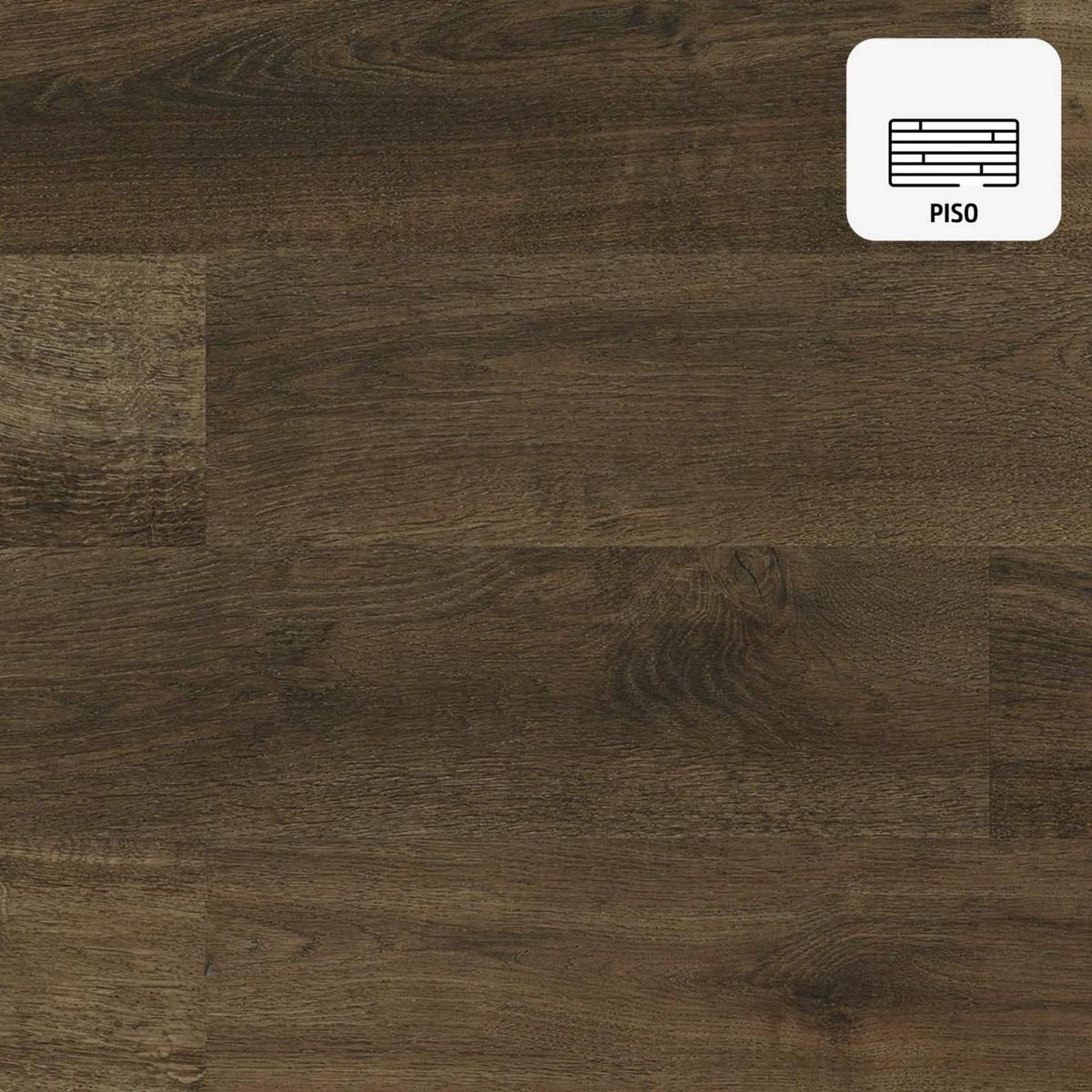 KLIPEN - Piso Vinílico 5.2 mm 18x122 cm Milan Dark Brown café 2.19 m2