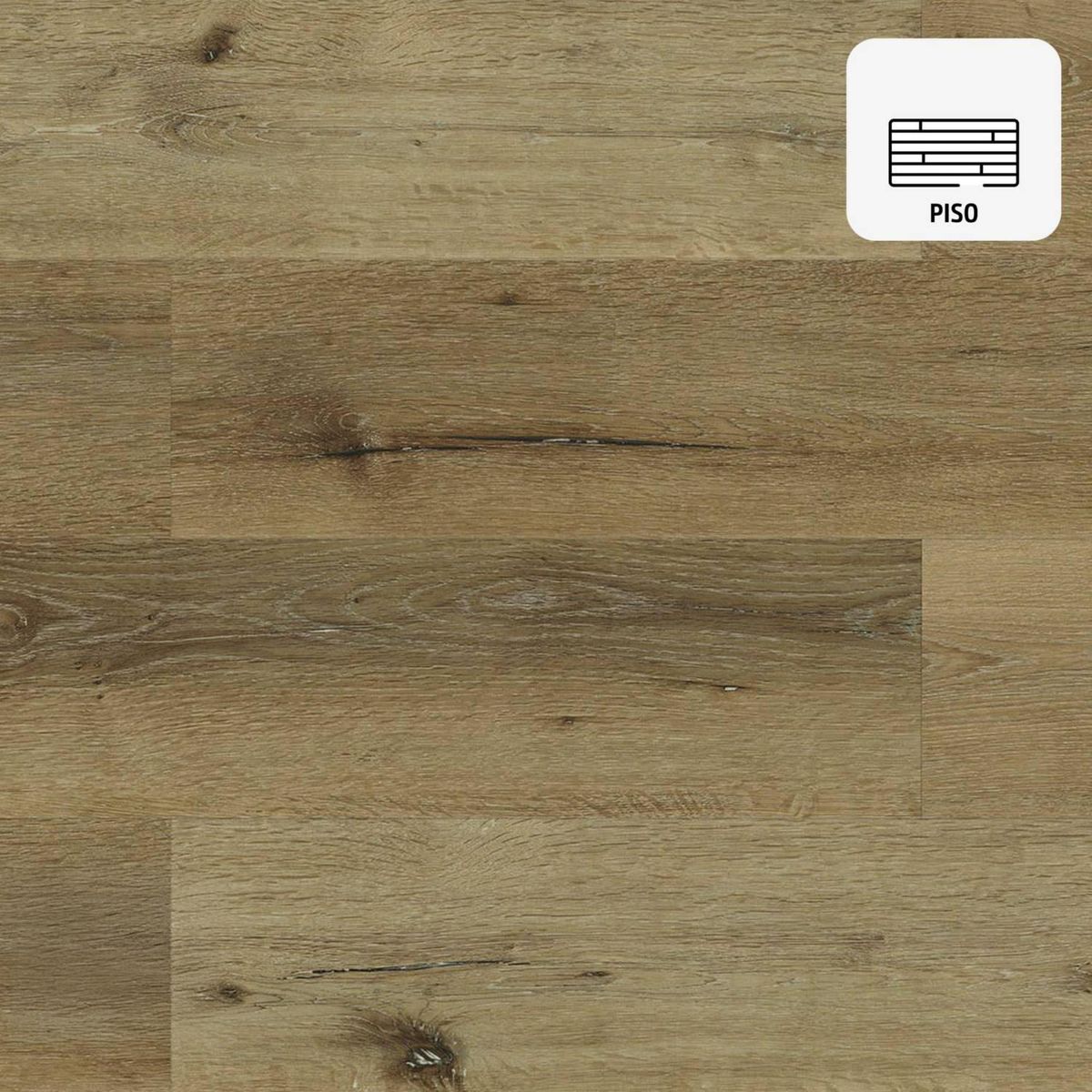 KLIPEN - Piso Vinílico 5.2 mm 18x122 cm Milan Latte Beige 2.19 m2