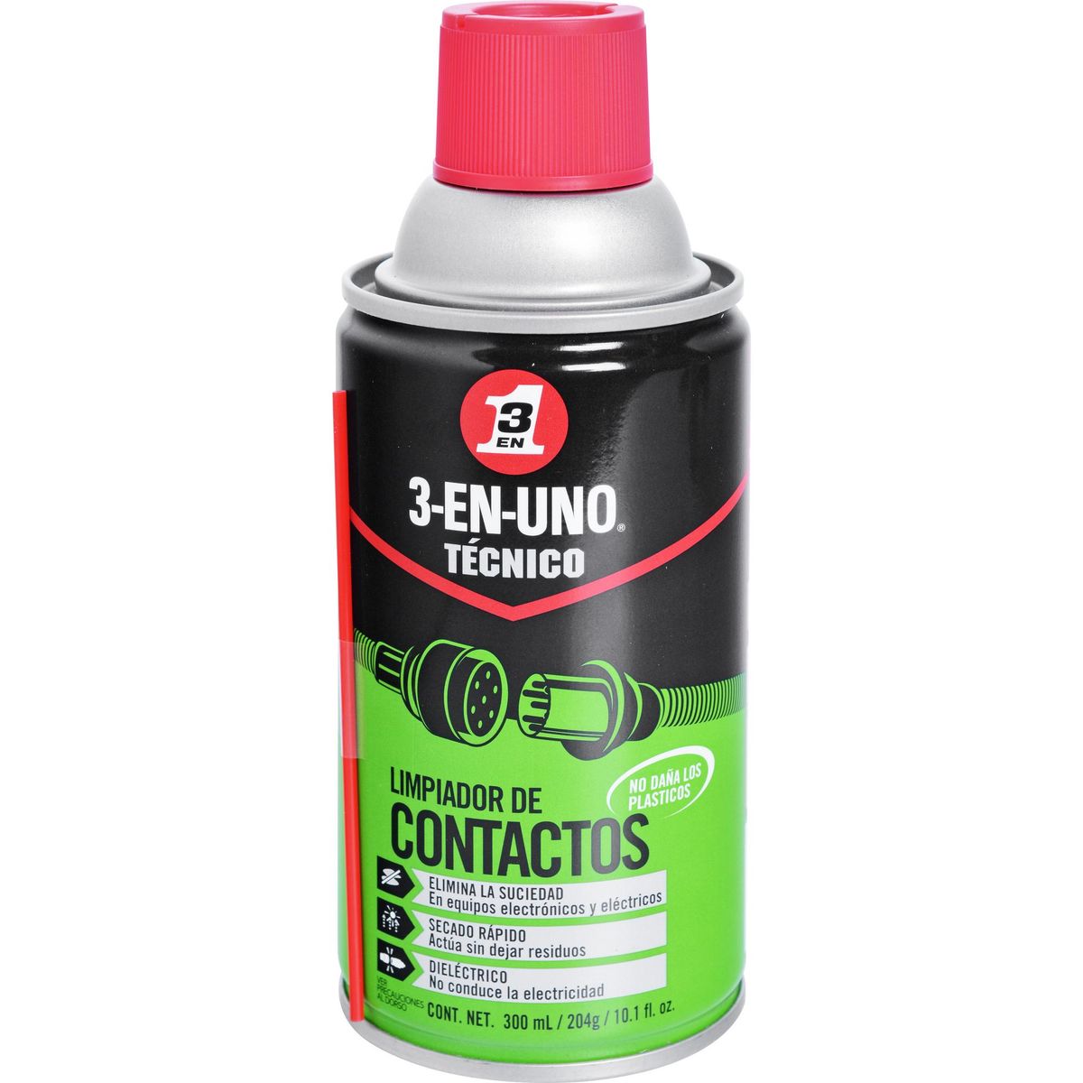 3 EN UNO - Limpia Contacto 3 En Uno 300 ml para Circuitos Eléctricos