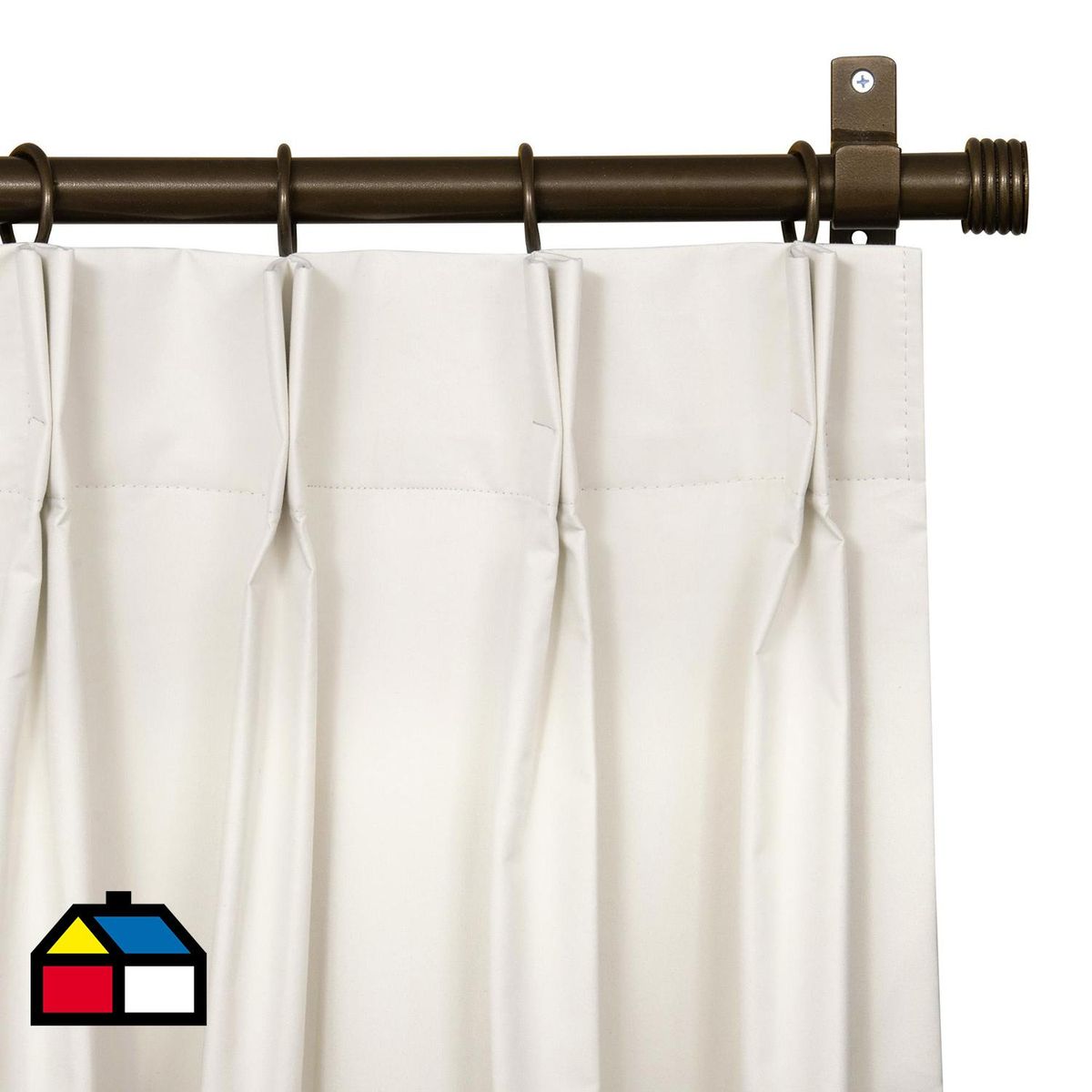 JUST HOME COLLECTION - Cortina Tela Blackout Crudo Ancho 261a320cm Alto 351a400cm